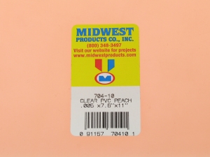704-10 CLEAR PEACH PVC .005 (0.13mm)